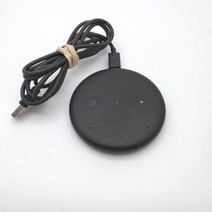 Amazon Echo Input Smart Speaker Alexa Black C1125P with USB Cable Slim Design